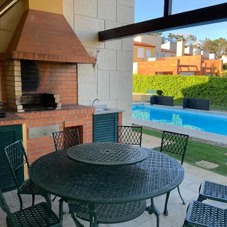 Salt Water Pool With Fireplace Sweet فيلة